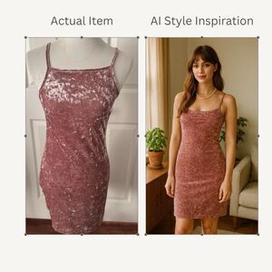 Forever 21 Pink Crushed Velvet Bodycon Mini Dress Small Y2K Coquette Party Club